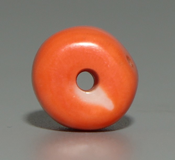 Real Tibetan 18th Century Old Antique Noble Buddhist Red Coral Mala Bead Amulet
