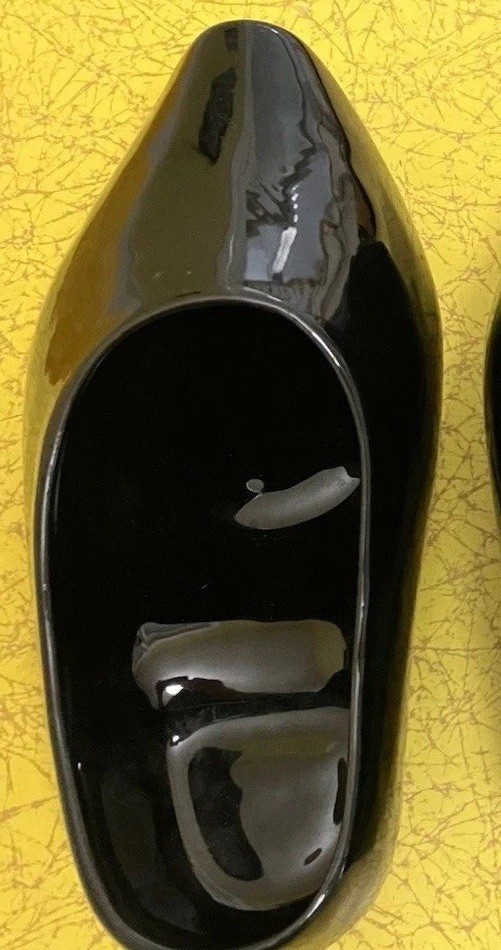 Frankoma Pottery Black Dutch Shoe Planter 913