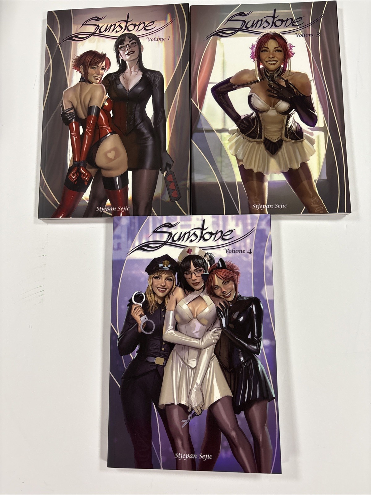 NEW Lot of 3 Sunstone Vol 1, 3, 4 - TPB Stjepan Sejic - Image Comics -  M Mature