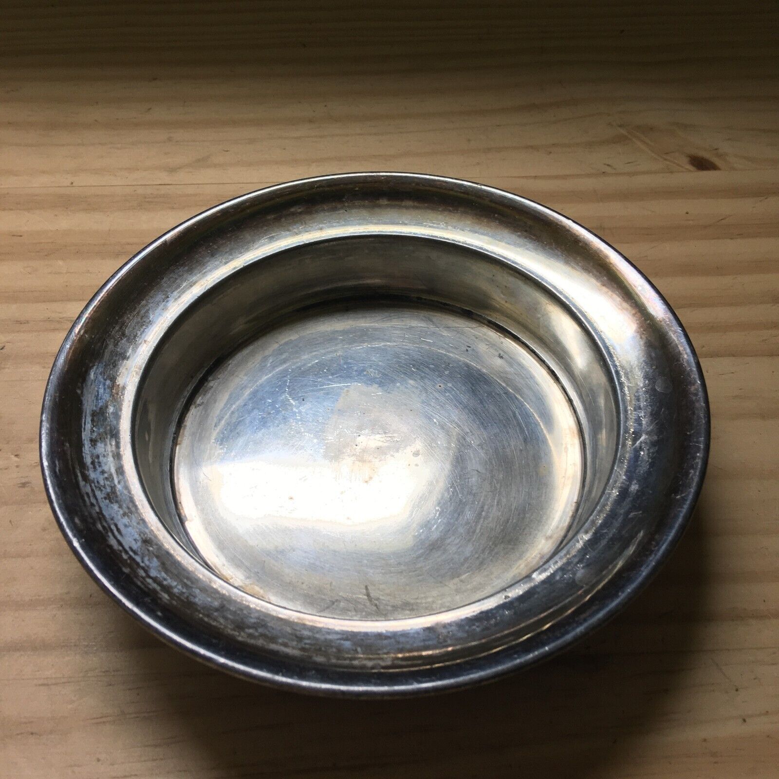 Vintage Antique 1900s New Amsterdam Silver Co Quadruple Plate Bowl Dish 6.25\