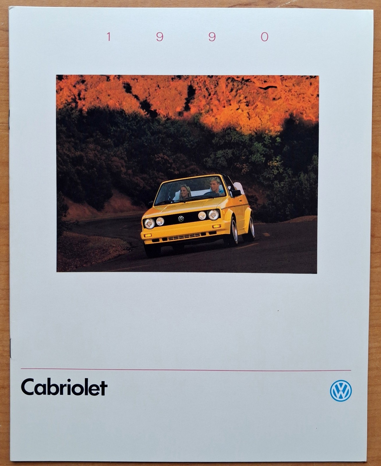 VW * 1990 Cabriolet * Original Sales Brochure * EXC COND * 