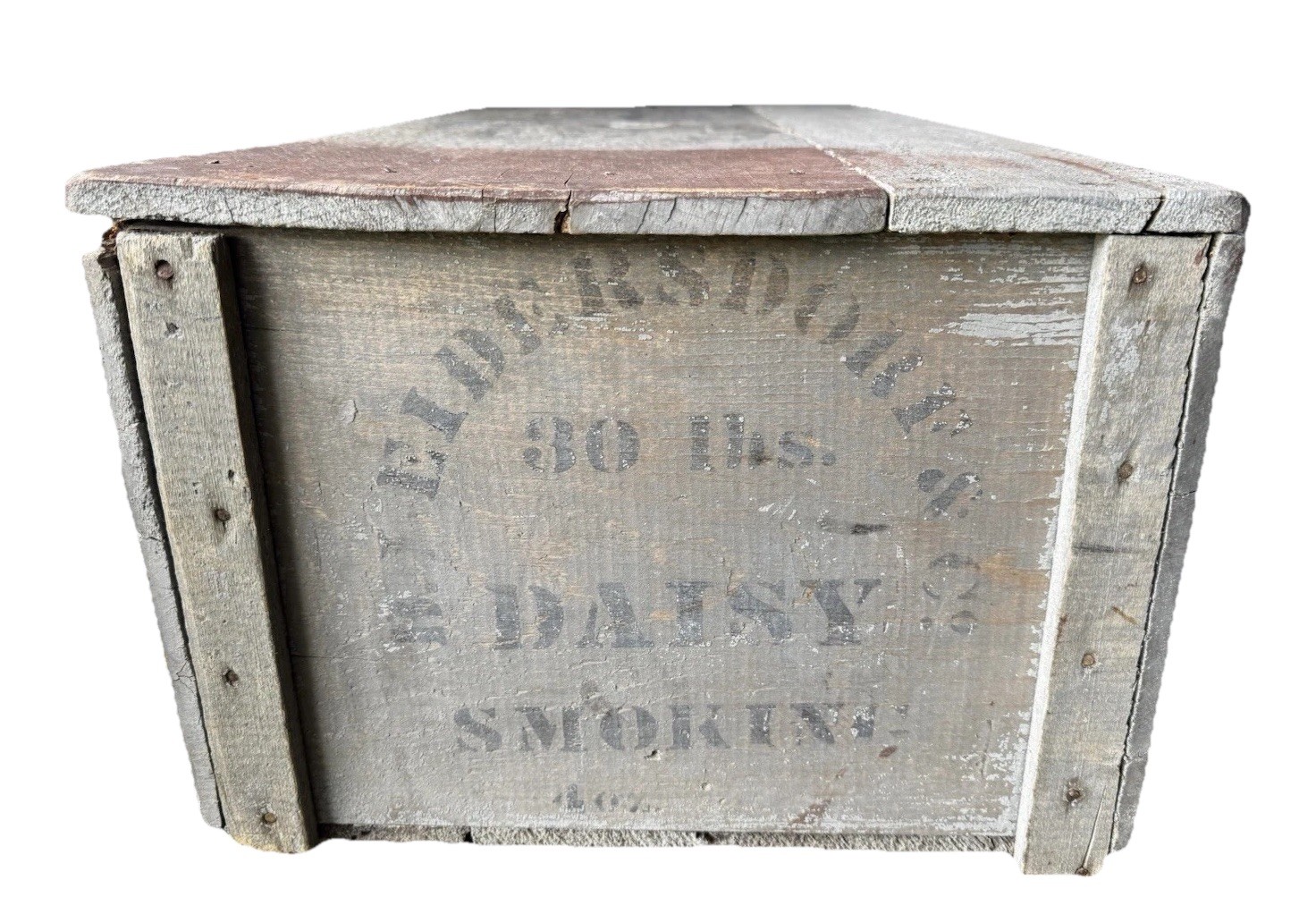 Rare B. LEIDERSDORF & CO Tobacco Daisy Smoking Wood Crate 30 Lbs Primitive
