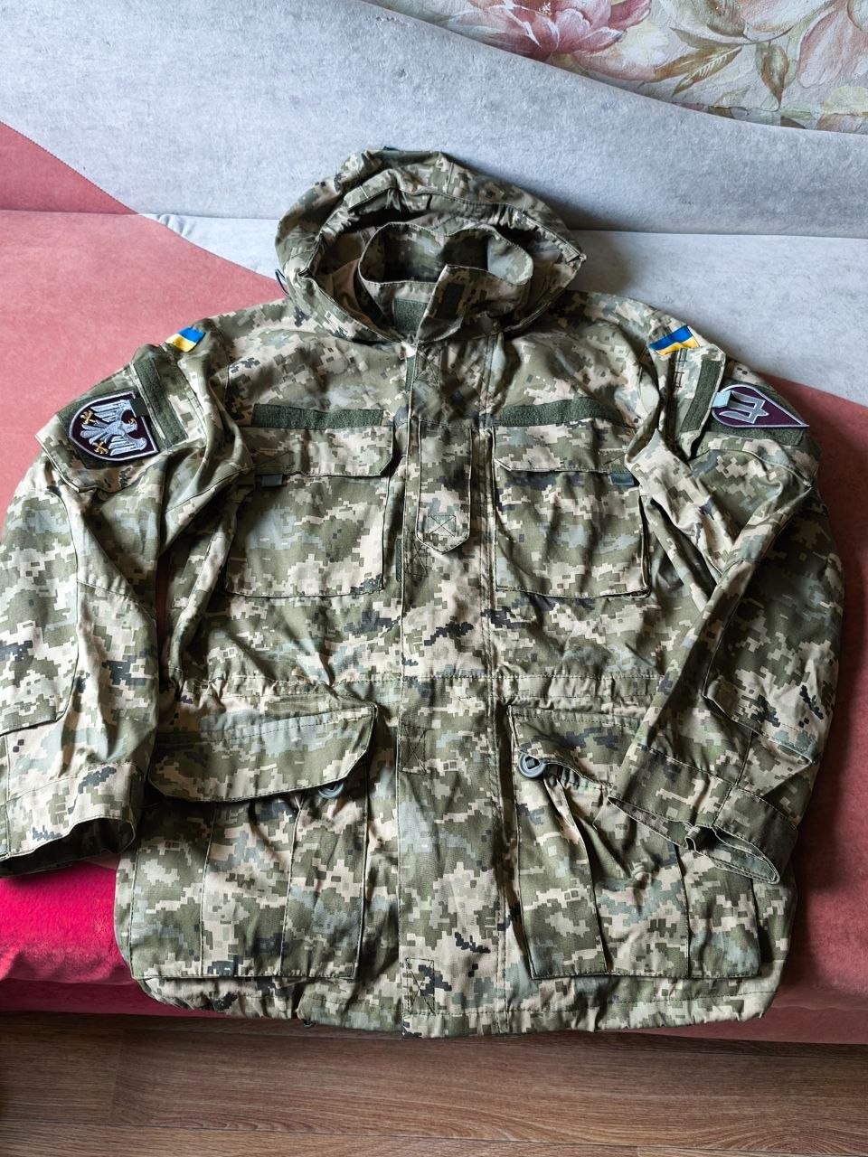 Veteran Parka Waterproof Combat Jacket Genuine Size 48-3 M Collectible Patches