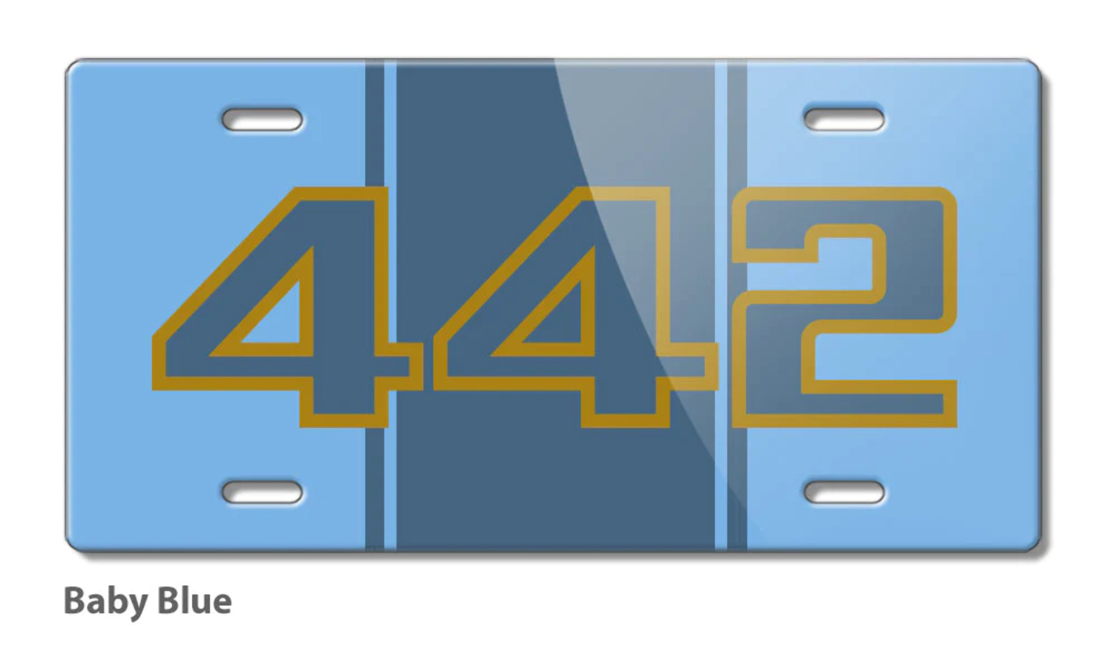 Oldsmobile 4-4-2 Emblem 1985 - 1987 Novelty License Plate - 16 colors - Made USA