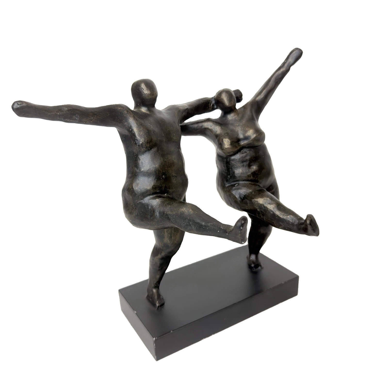 “Free To Be” Sculpture Bronze Tone Iron Cyan Designs  9x9”