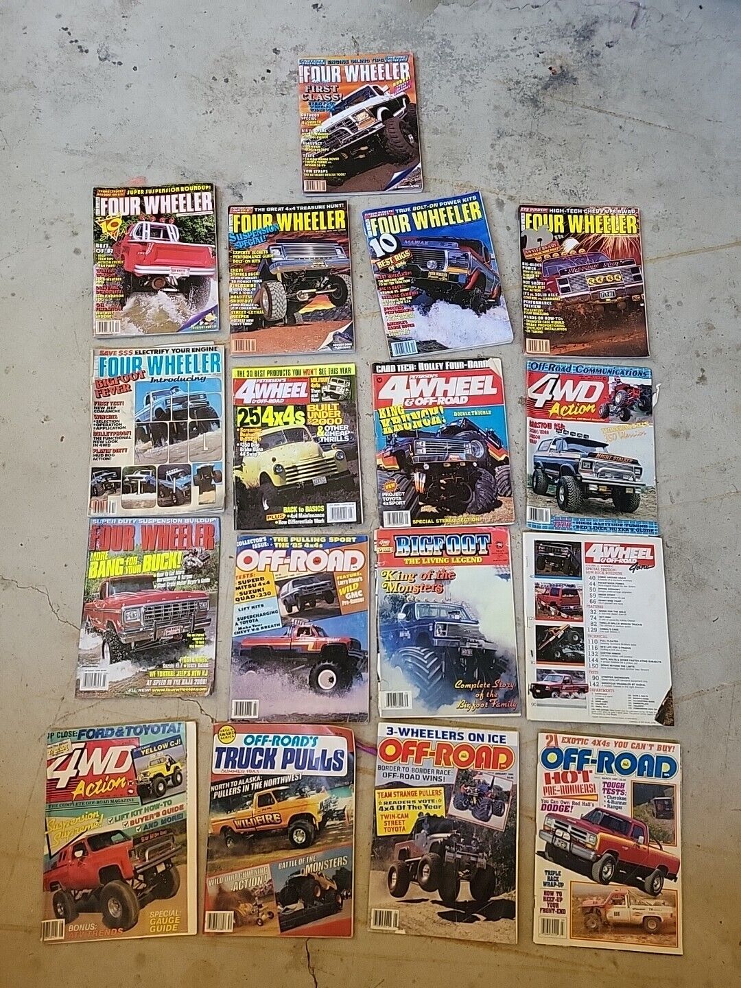 VTG Lot 1980s Four Wheeler, 4Wheel, Off-road 4WD, Bigfoot Truck Pulls Magazines 