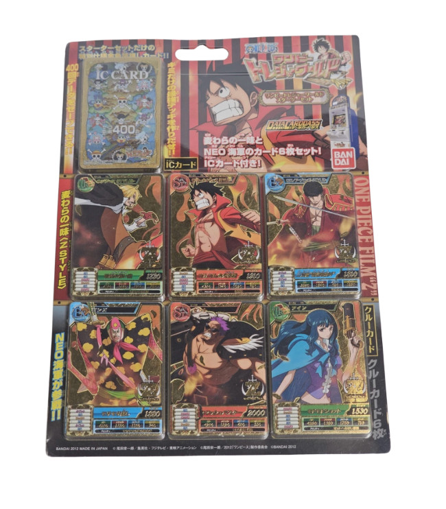 2012 One Piece Film Z Data Carddass Treasure World Starter Set Bandai IC Card