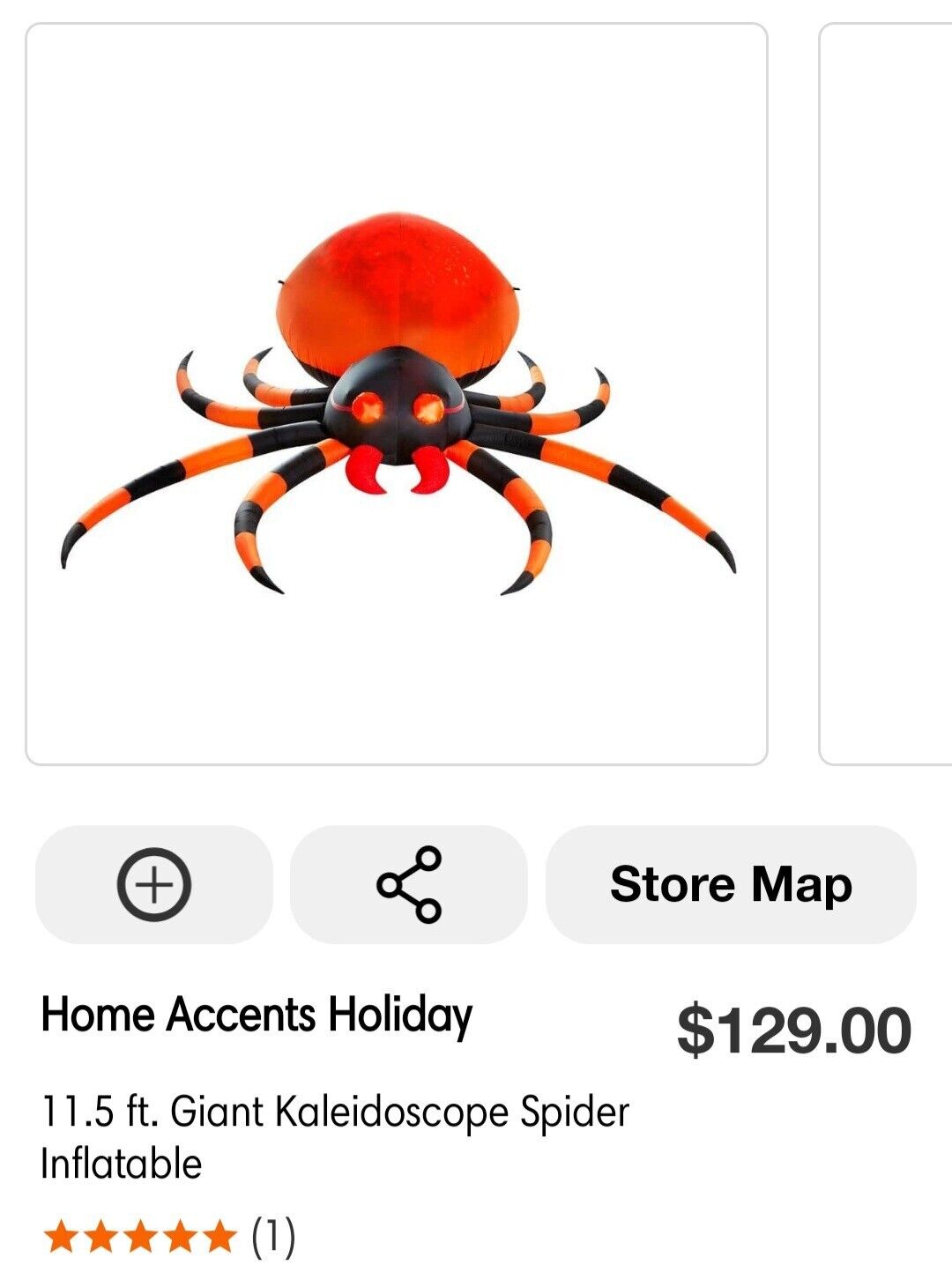 11.5 ft. Giant Kaleidoscope Spider Inflatable