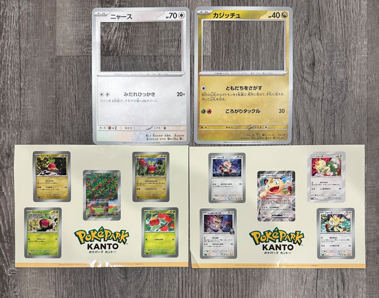 Poké Park Kanto Limited Sticker & Photo Frame Set Unused Folded