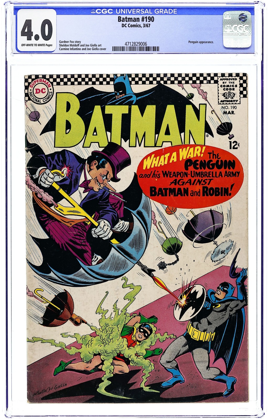 Batman #190 CGC 4.0 1967 4712829006