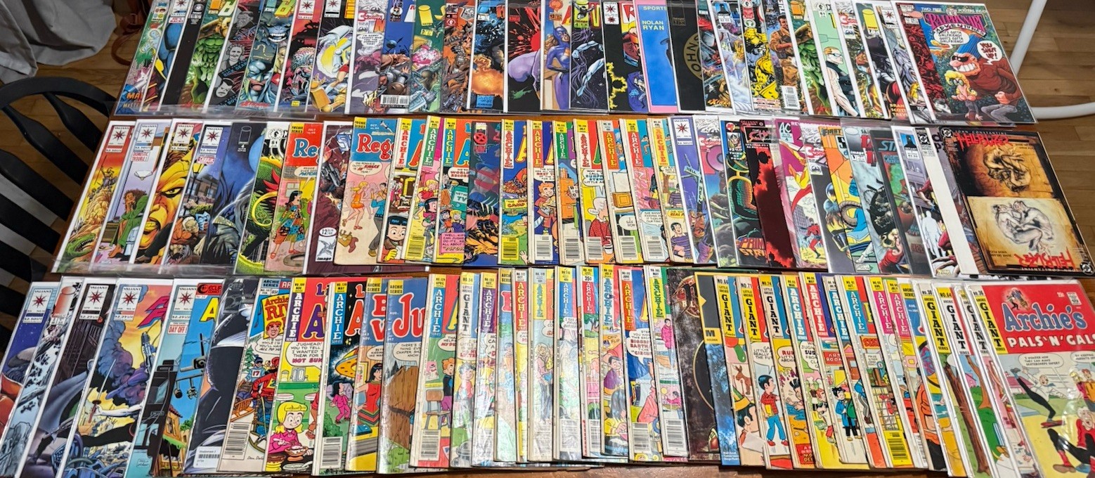 Lot of 98 Comic Book Lot Mixed Comic Books Vintage Comic Books