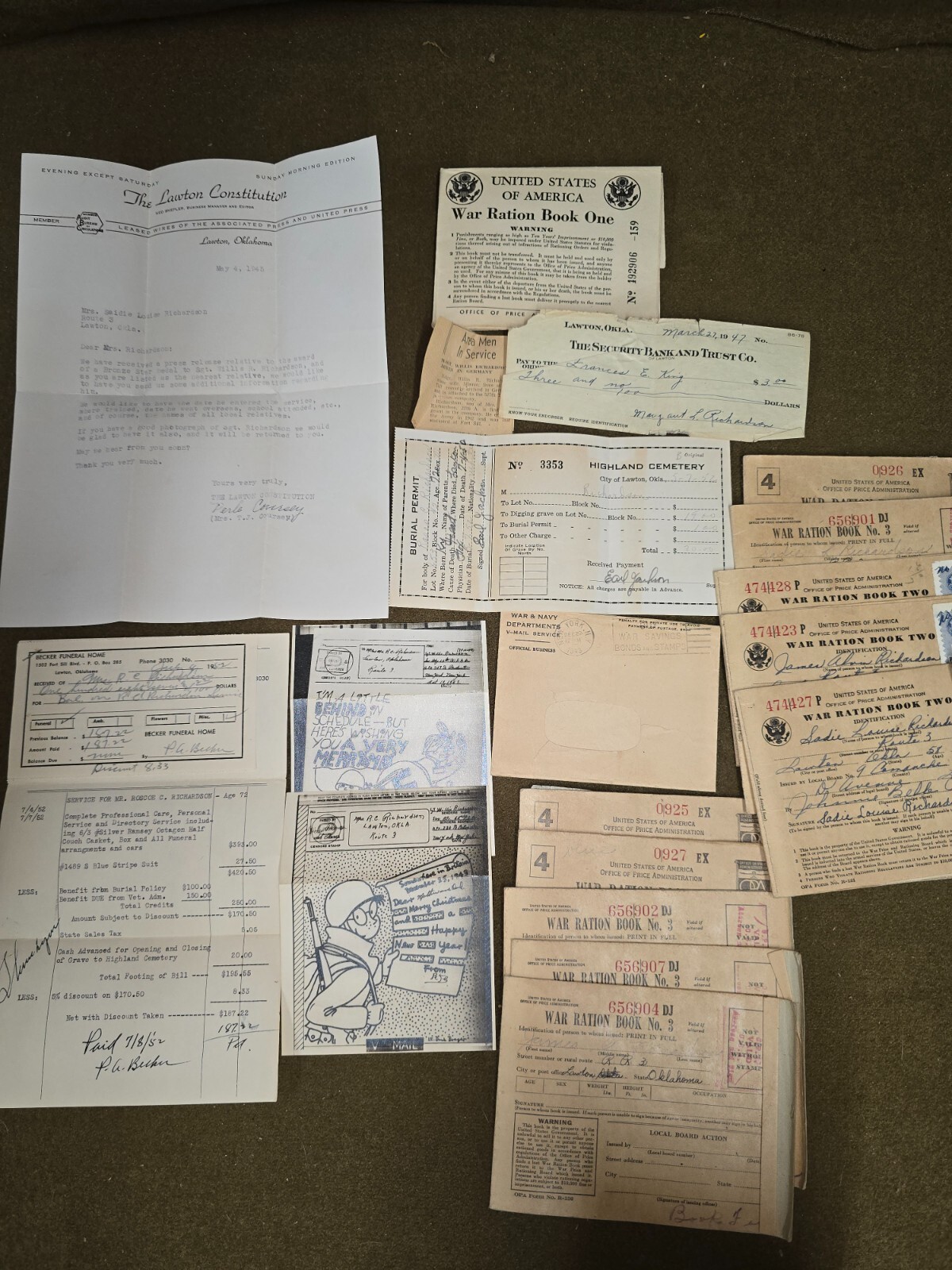 WWII Ephemera Archive Named to Richardson