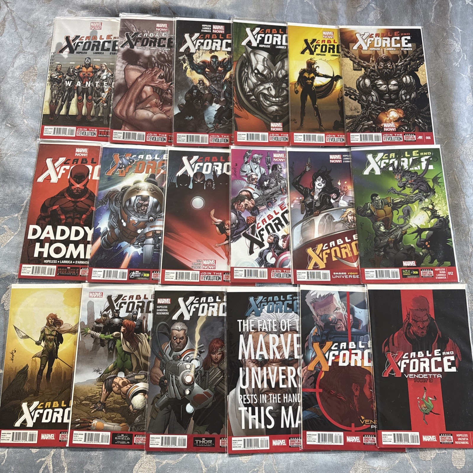 Cable and X-Force 1 to 19 (missing #17) Cable and X-Force 1 to 19 (missing #17)