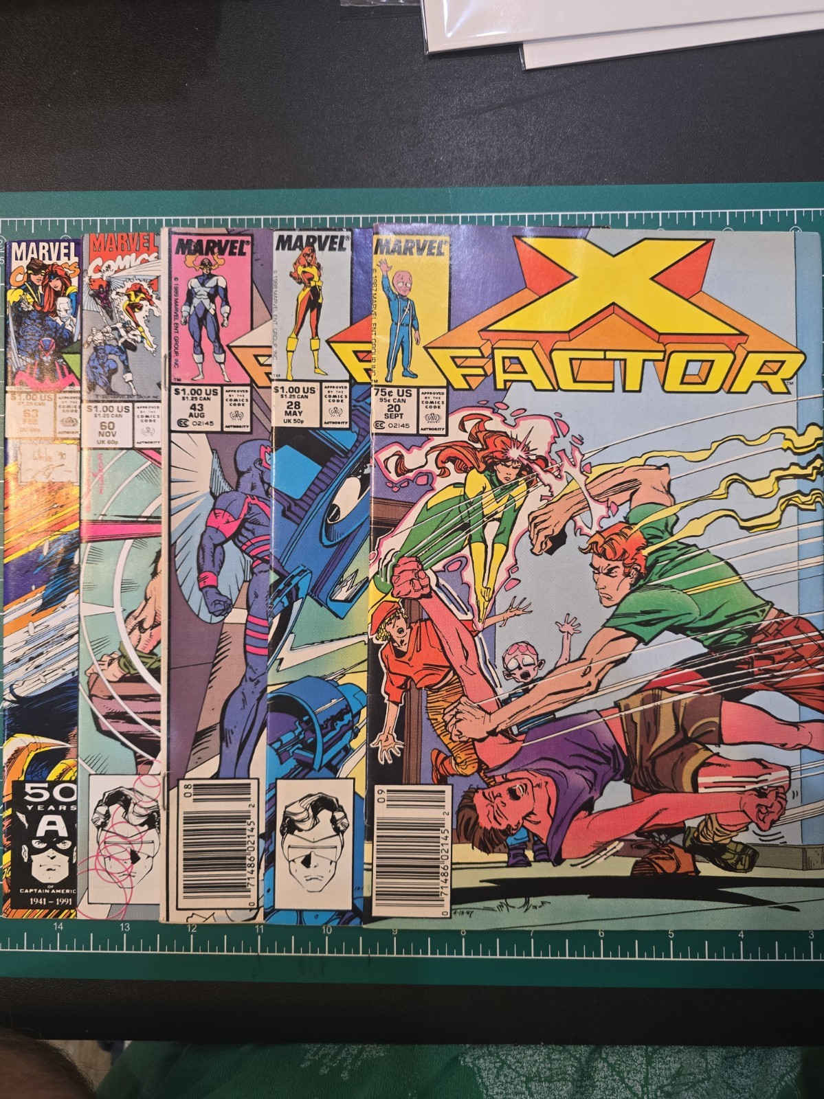 X-Factor Five Comic Lot Issues 20, 28, 43, 60, 63 Fine/Fine+