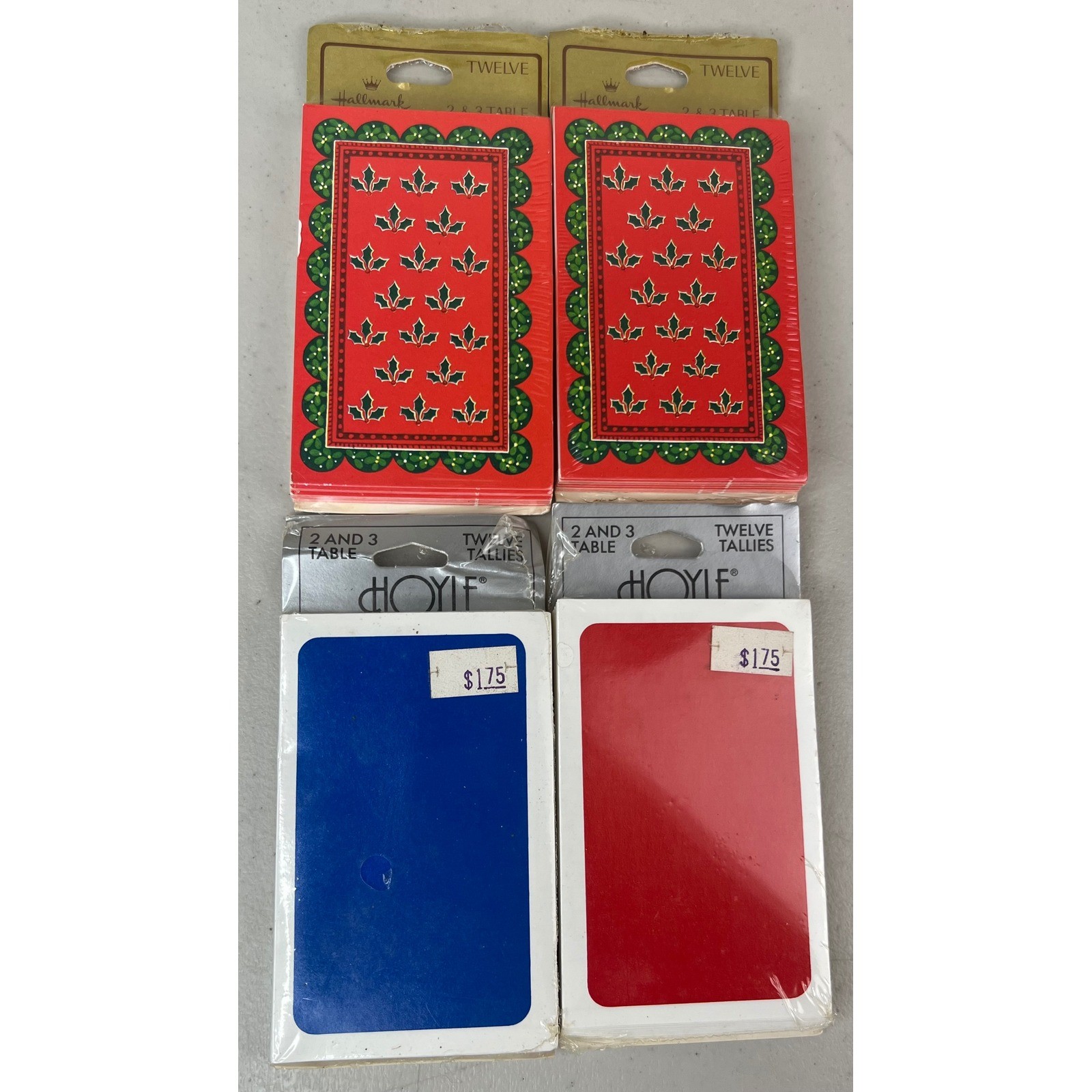 NEW Vintage Hallmark Hoyle Bridge Tally Cards Mixed Lot 4 Pack Progressive Bridg