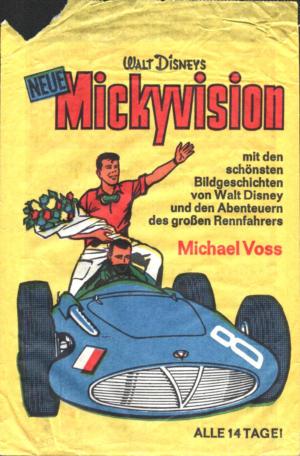 1965 German Disney Neue Mickyvision Vtg Promo Paper Bag Ephemera Ehapa Gutschein 1965 German Disney Neue Mickyvision Vtg Promo Paper Bag Ephemera Ehapa Gutschein