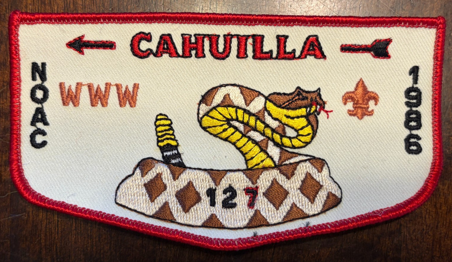 ZF1A-1 CAHUILLA TWIL LRED Section W4SB Area 12A G18S NOAC Lodge 127 13 45 33 32