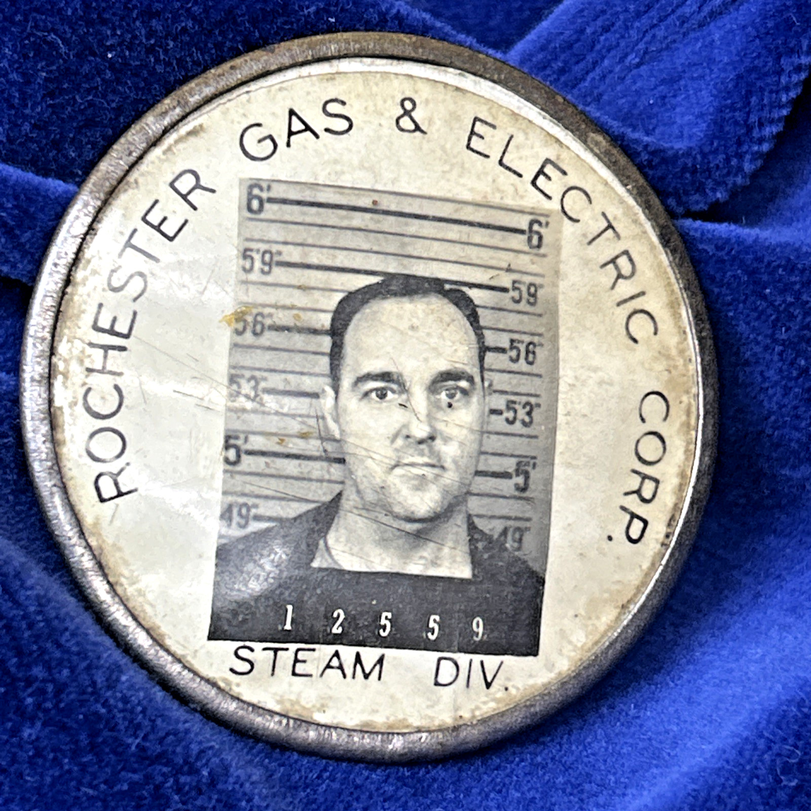 1930's 40's-Rare Vintage Rochester Gas & Electric Corp Employee Badge Steam Div.