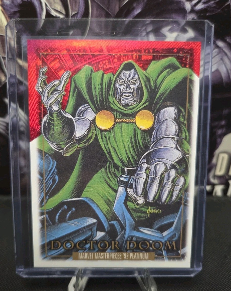 2024 Marvel Masterpieces 92 Platinum Doctor Doom PMG Red  100/100 Omega