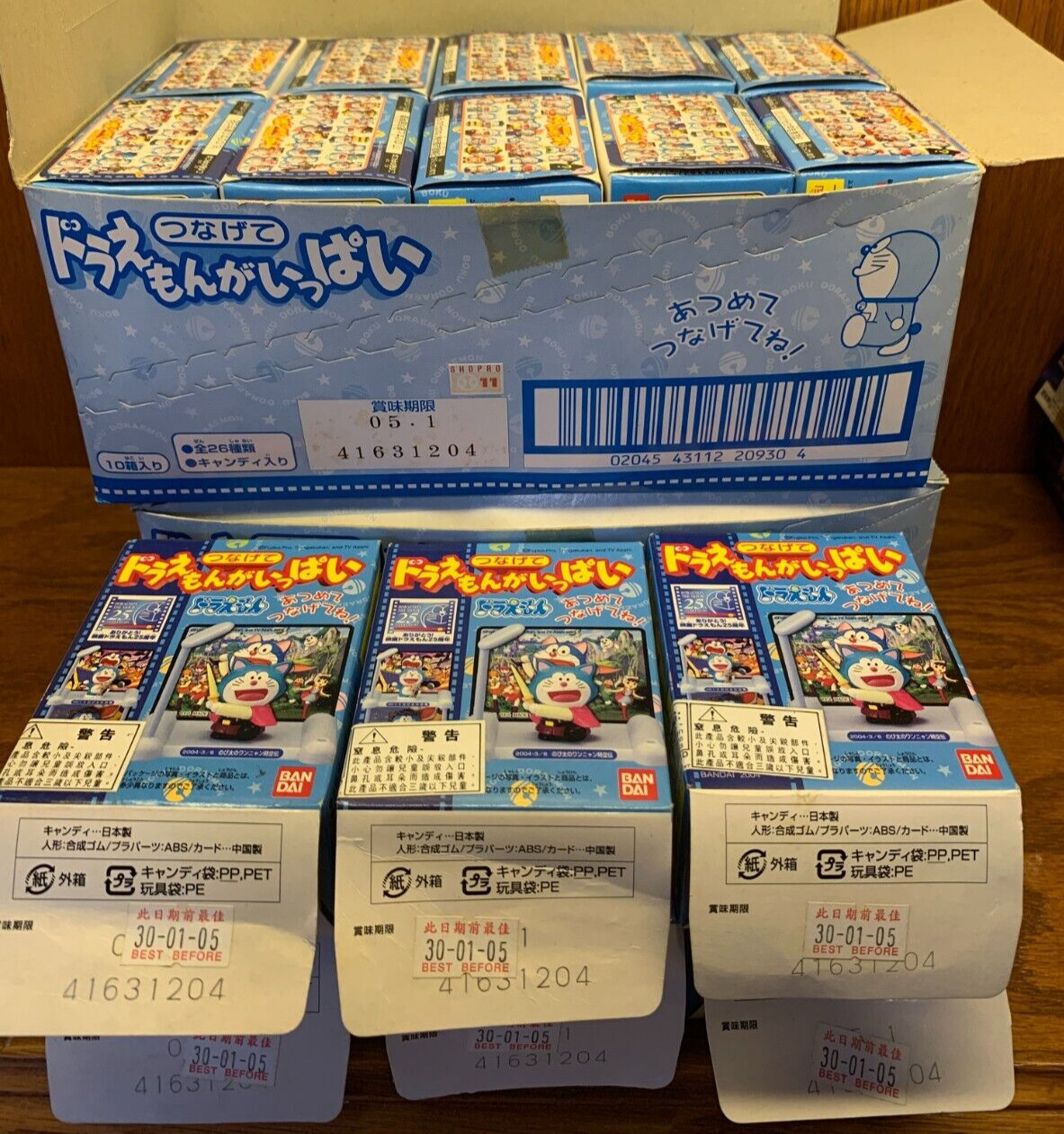 Doraemon The Movie 25th Anniversary 2004 Bandai Complete Set of 26