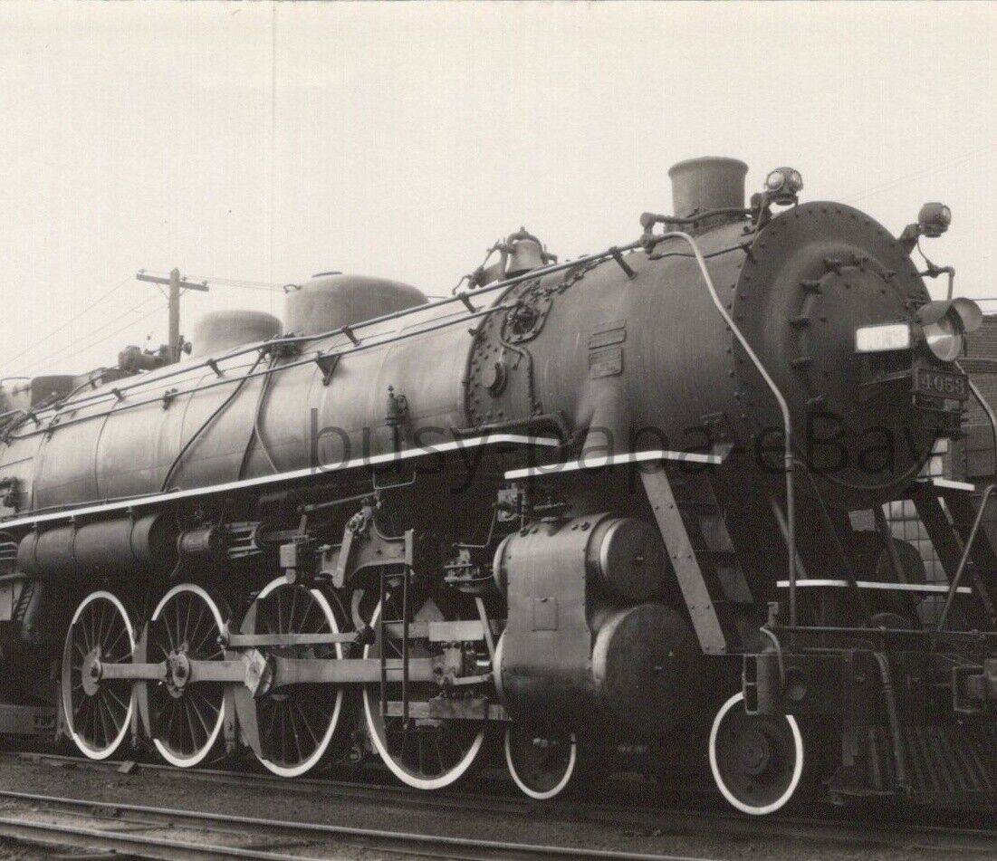 1931 RPPC Rock Island Lines Locomotive M-50 4-8-2 4053 Trenton Missouri Postcard
