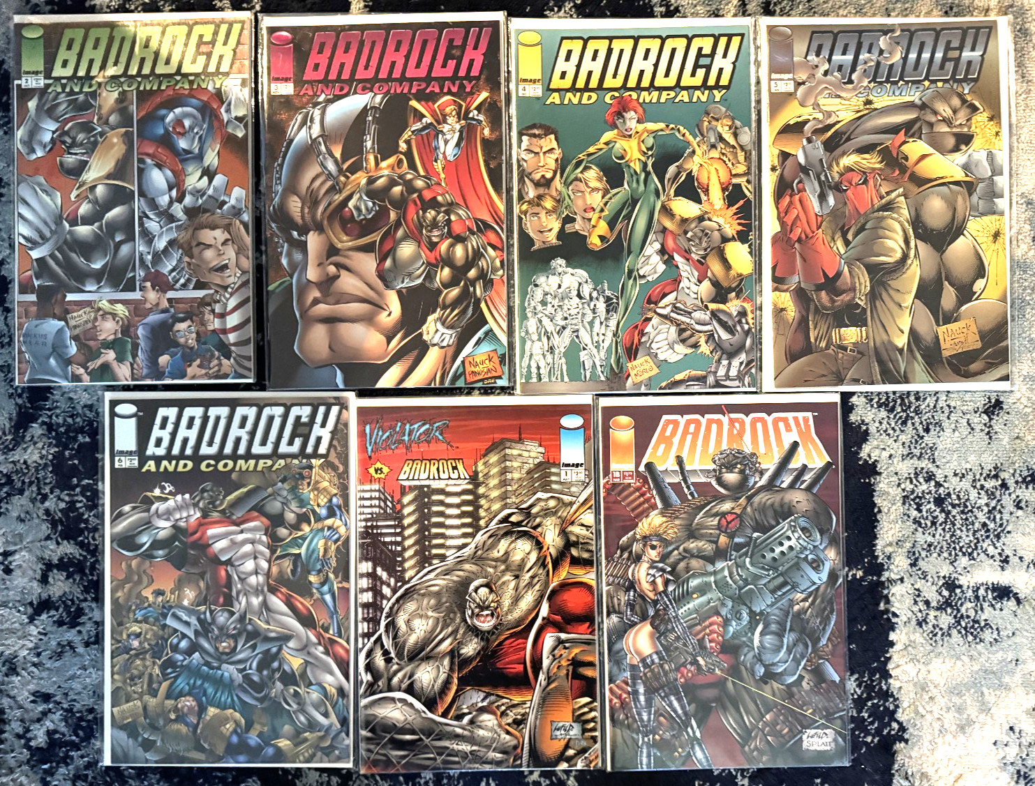 BADROCK AND COMPANY #2 3 4 5 6 + VIOLATOR vs BADROCK #1 + 1B IMAGE COMICS NM