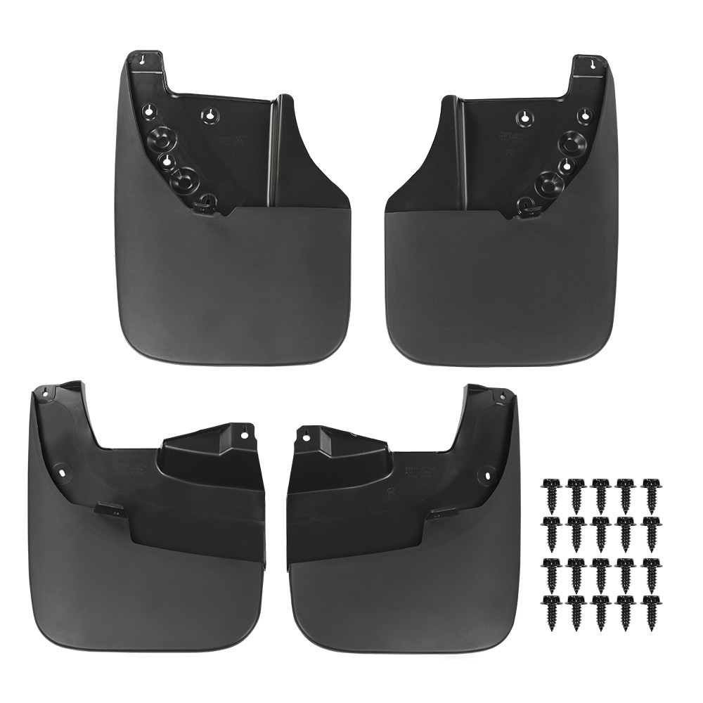 Mud Flaps Splash Guards for Toyota Tundra 2007-2013 w/o Wheel Lips Front & Rear