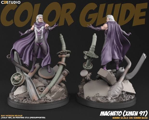 Magneto (97 and Krakoa)  Resin Model Kit  Marvel X-Men Unpainted/Unassembled