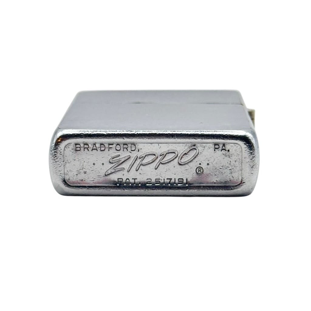 1962 Zippo Brushed Chrome PAT 2517191 Windproof Pocket Lighter with Insert
