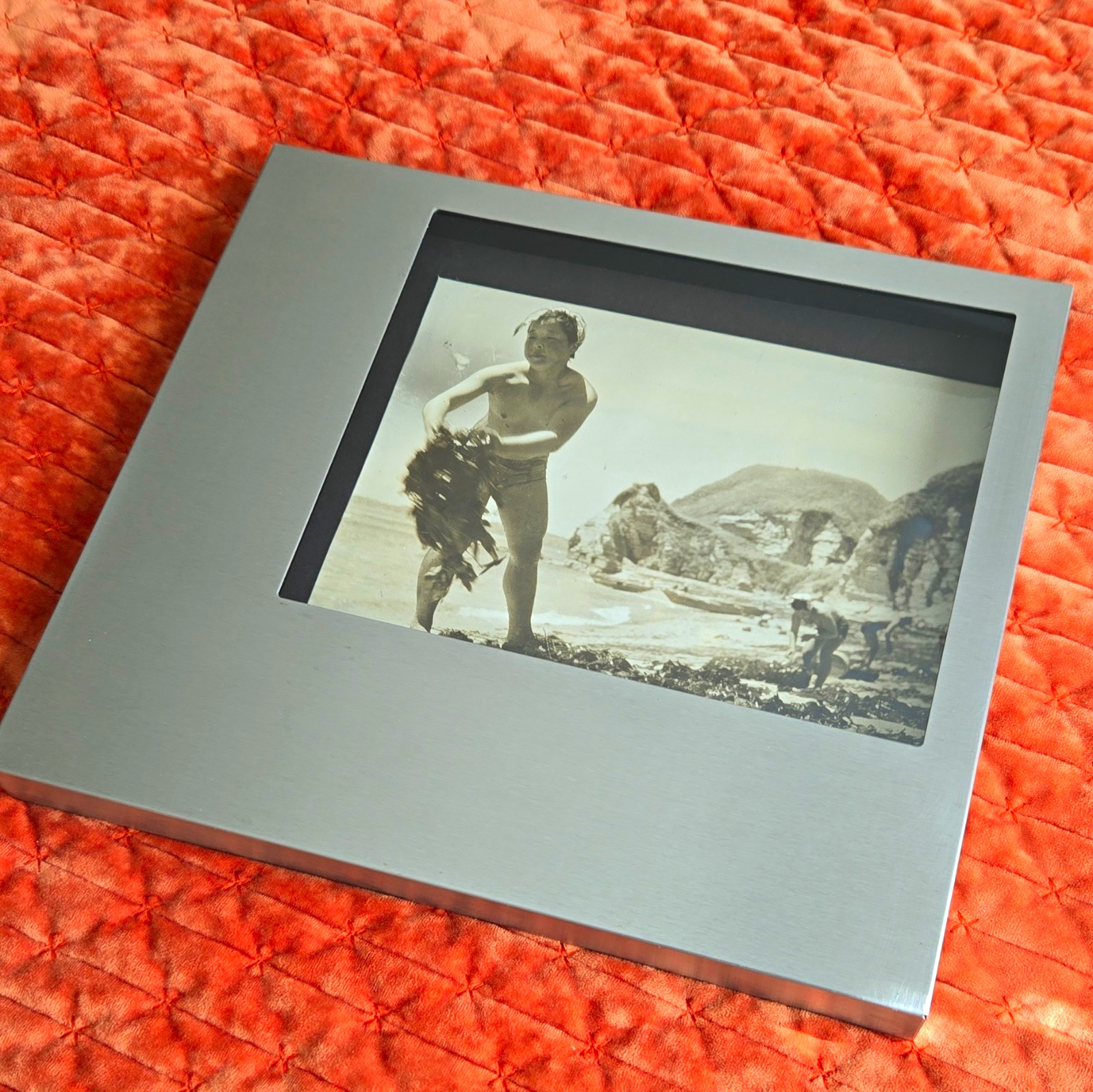 Vintage 1952 Ama Diver Photo Japan Fosco Maraini Chronicle Archive Press Framed.
