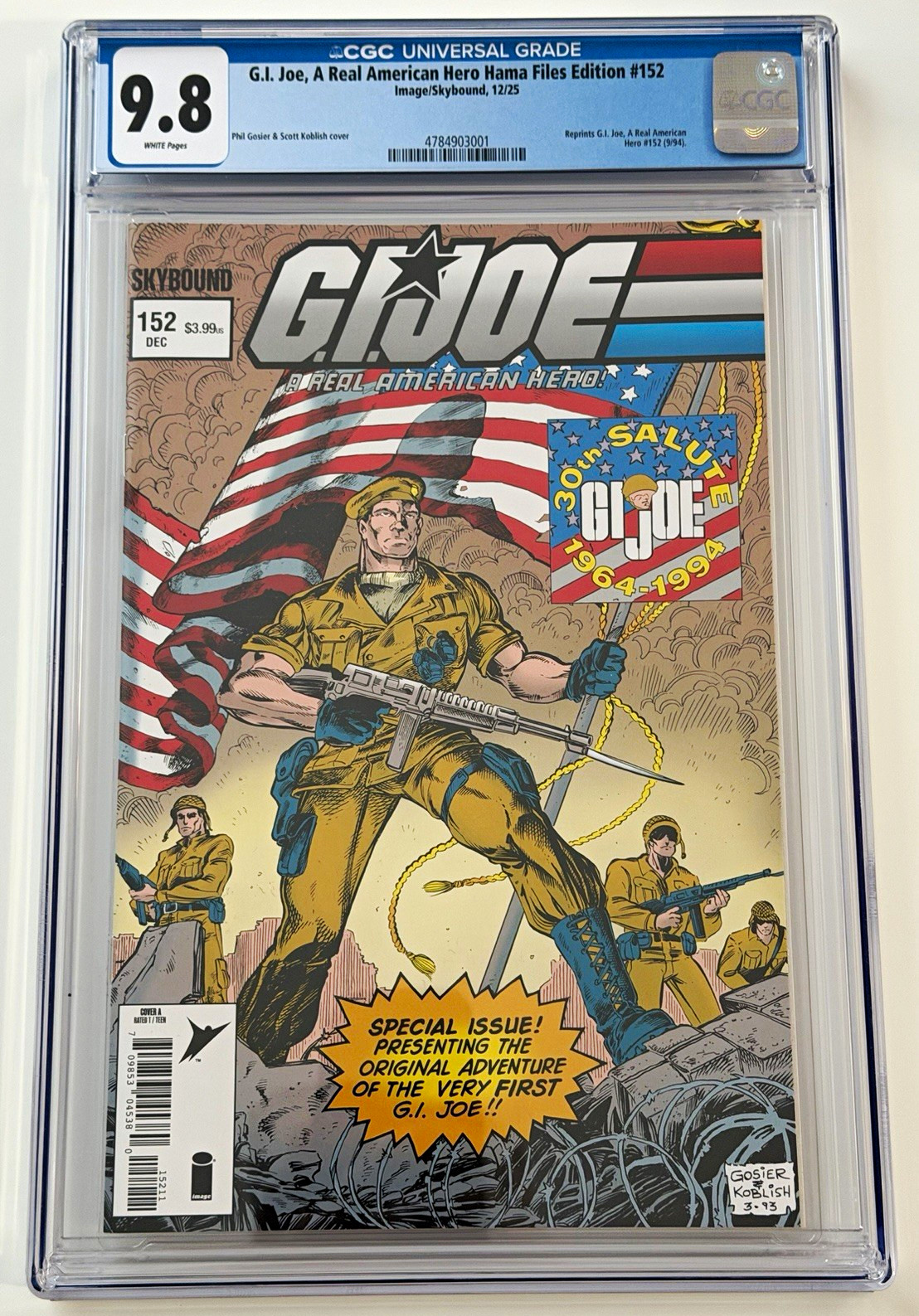 G.I. Joe: A Real American Hero Hama Files #152 CGC 9.8 WP (Image 2025)
