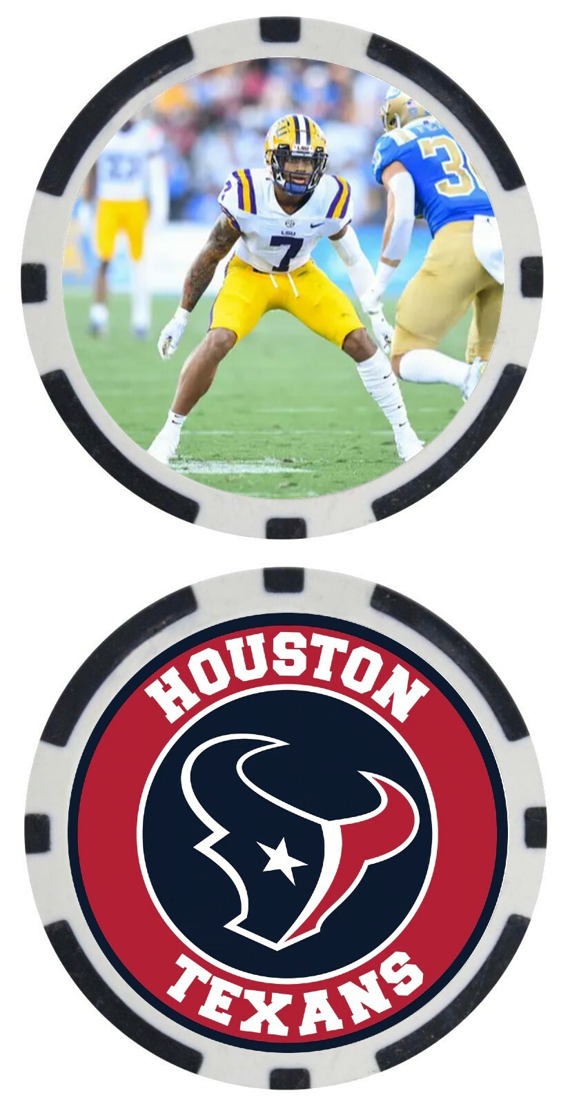 DEREK STINGLEY - 2022 NFL DRAFT PICK 3 - HOUSTON TEXANS - POKER CHIP 