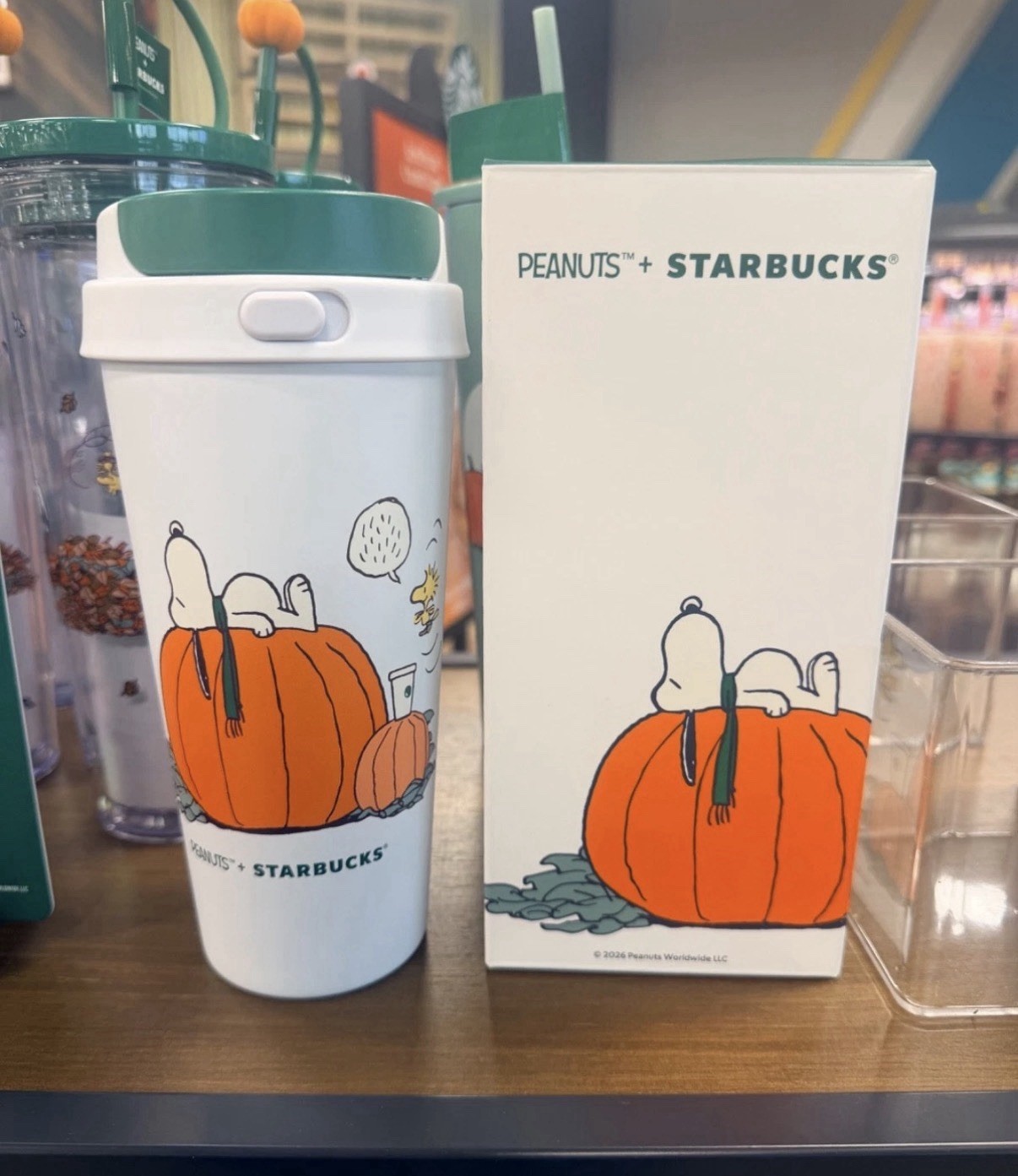 Genuine Starbucks x Peanuts Snoopy The Great Big Pumpkin Tumbler