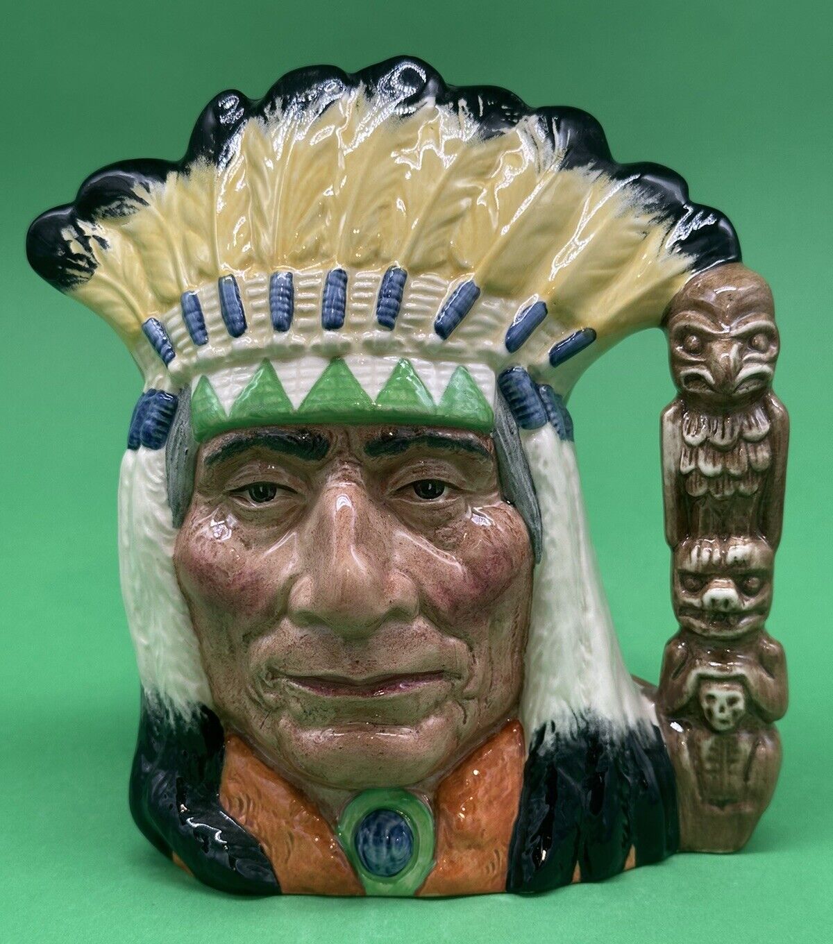 Royal Doulton  'Native American Indian' Character Jug, D6786, Ltd ed Colorway