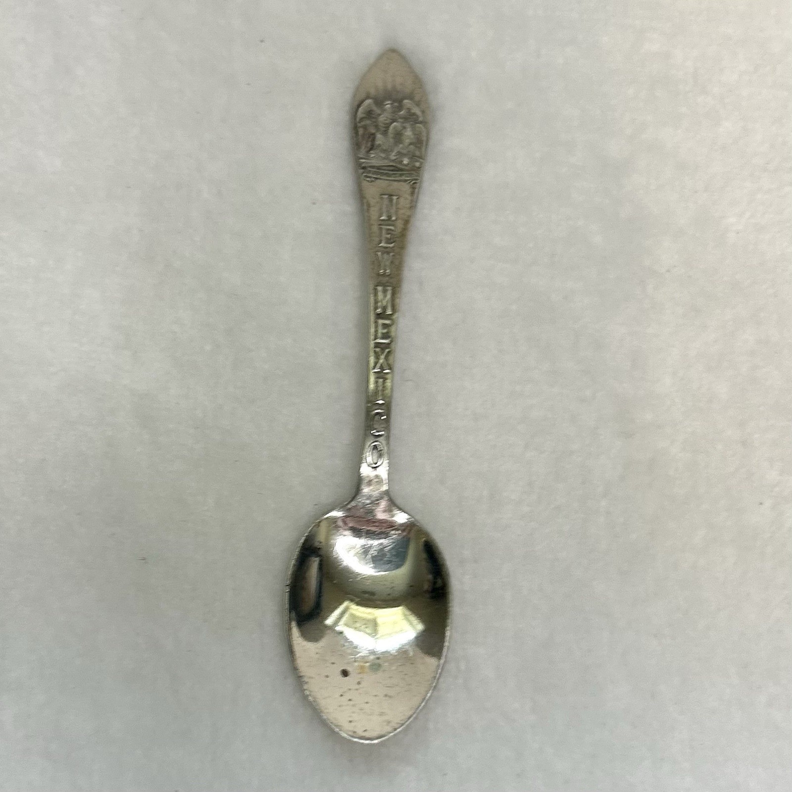Vintage New Mexico Sterling Silver Eagle Souvenir Teaspoon 3.75”