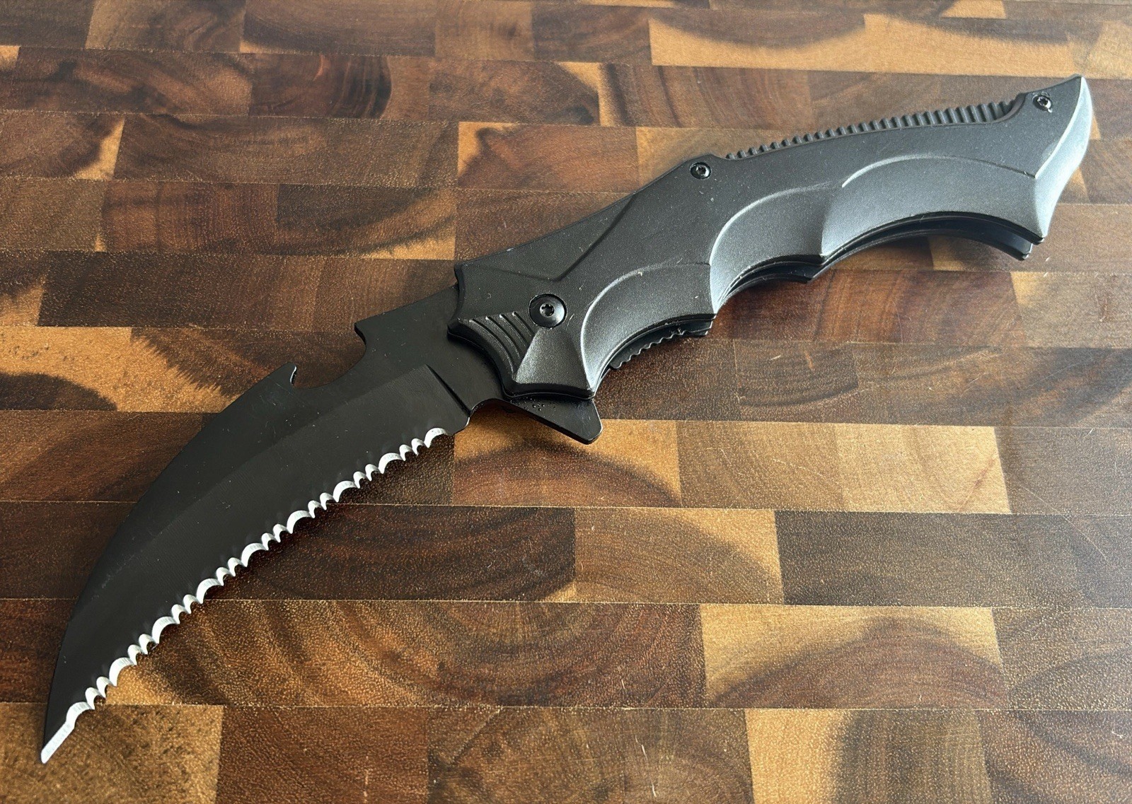 10 Inch XL Folding Knife Black Hawkbill 4 Inch Blade Serrated Black Assisted 10 Inch XL Folding Knife Black Hawkbill 4 Inch Blade Serrated Black Assisted