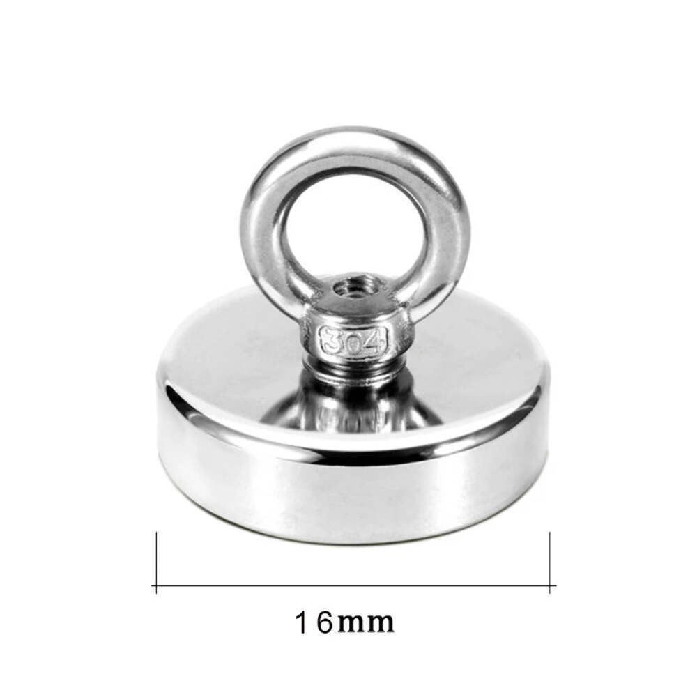 Super Strong Neodymium Fishing Magnets - Heavy Duty Salvage Magnet with Eye Bolt
