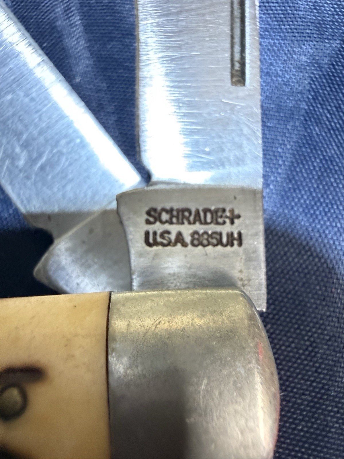 Vintage Schrade USA 885UH Uncle Henry 3 Blade Stockman Pocket Knife Good Snap