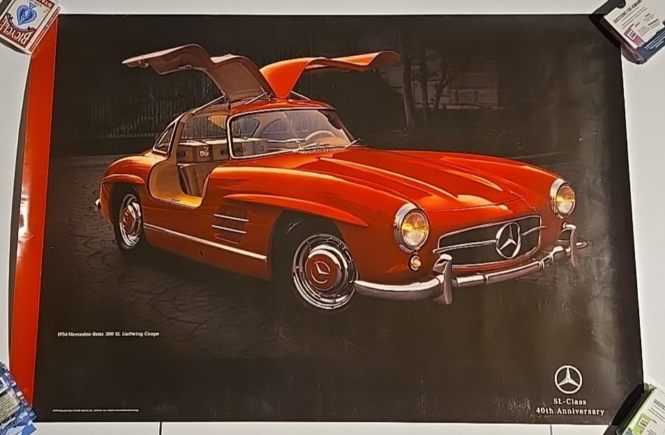 Vintage 1994 Mercedes-Benz 300SL Gullwing Coupe POSTER 24x36\