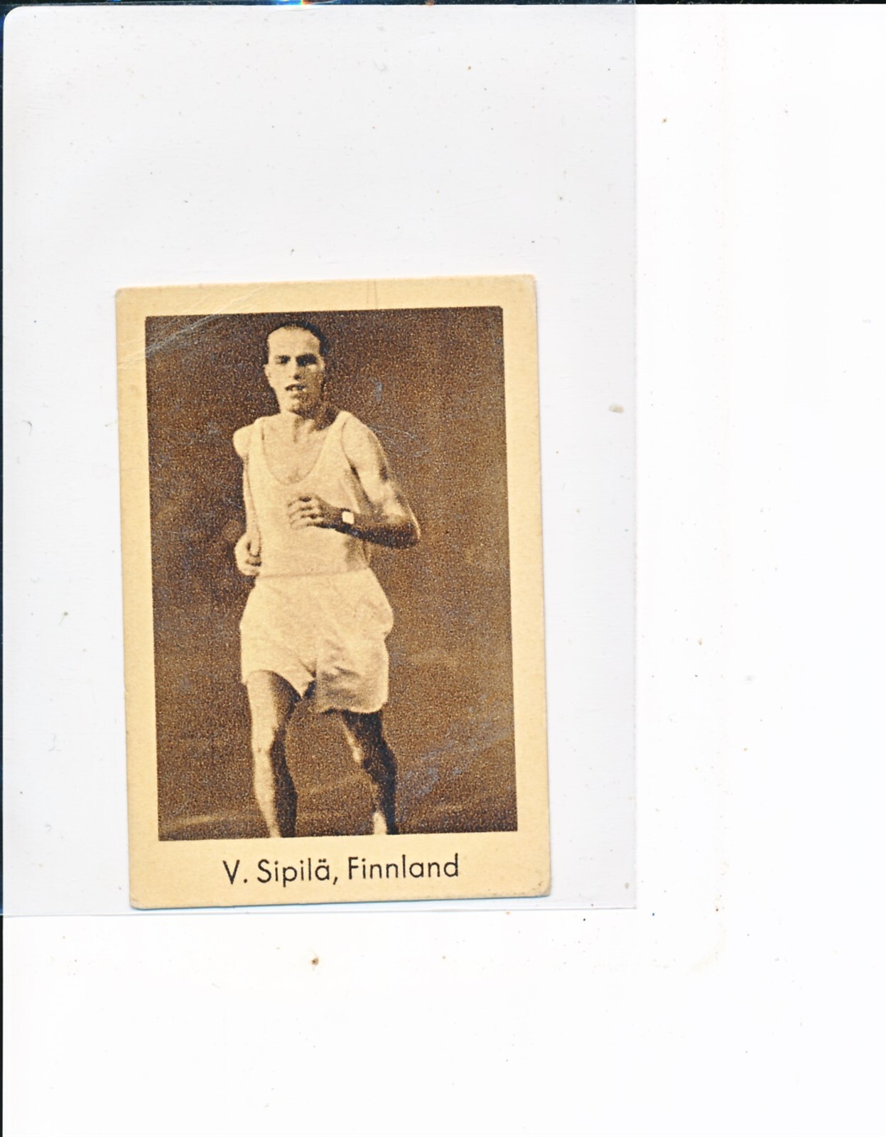 1930\'s Abdulla & Co Tobacco Cigarette Sports Records - V. Sipila, Finnland