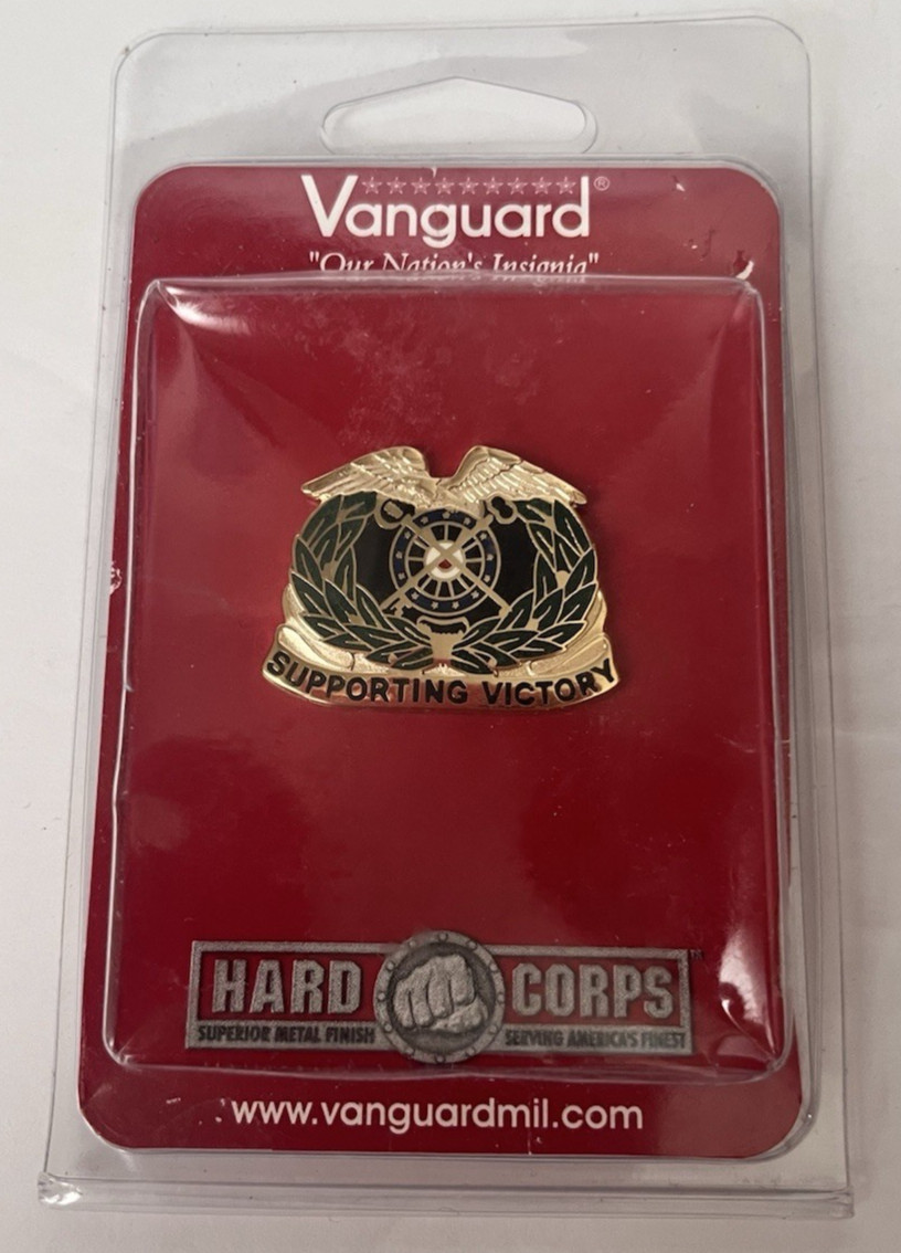 US Army Quartermaster Unit Crest Insignia Vanguard Military Badge New Sealed