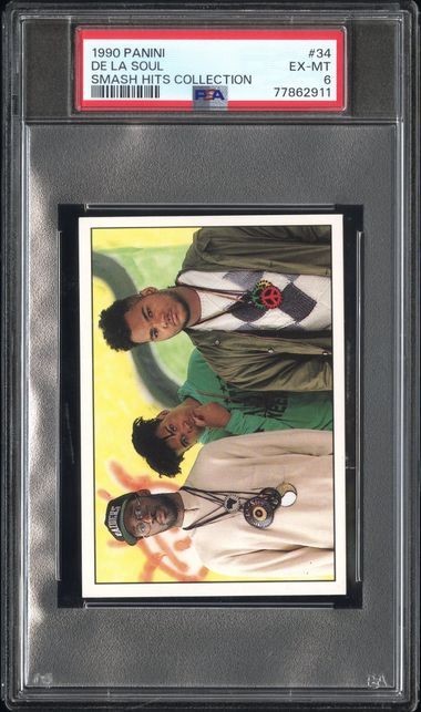 1990 Panini Stickers#34 DE LA SOUL - PSA 6 rookie Pop 1  none higher RARE