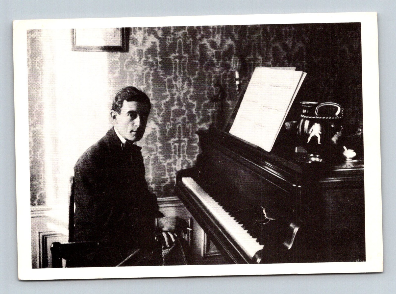 Maurice Ravel Portrait; Classical Music Composer 1990s - Postcard Maurice Ravel Portrait; Classical Music Composer 1990s - Postcard