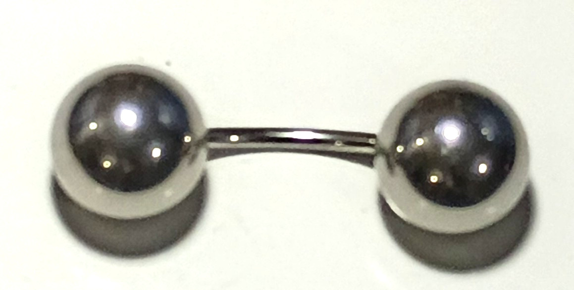 10g 7/8 Big Monster 19mm Ball Prince Albert Guiche Frenum Barbell Weight Sexy