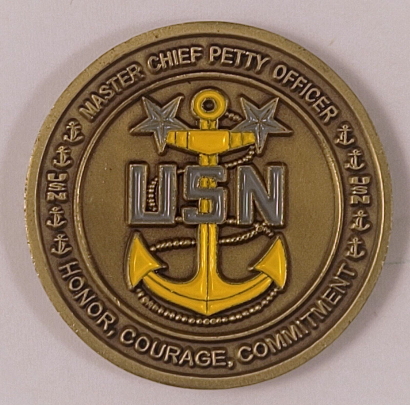 NEW USN US Navy MCPO Master Chief Petty Officer - Challenge Coin - 