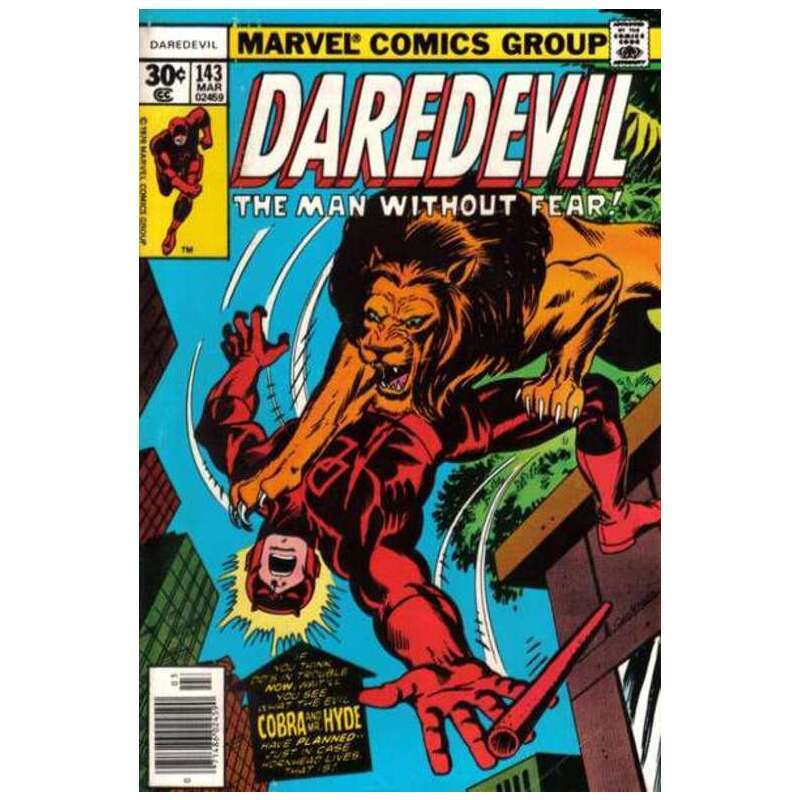 Daredevil (1964 series) #143 in Near Mint condition. Marvel comics [l^