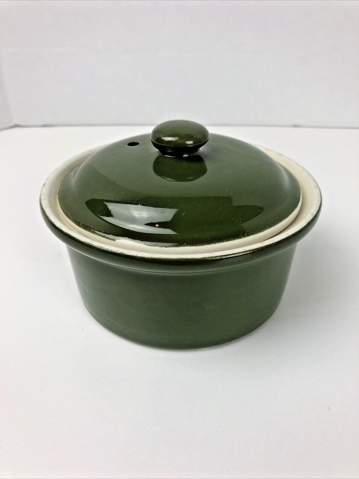 Vintage Hall Green Individual Covered Casserole USA 64 (5\