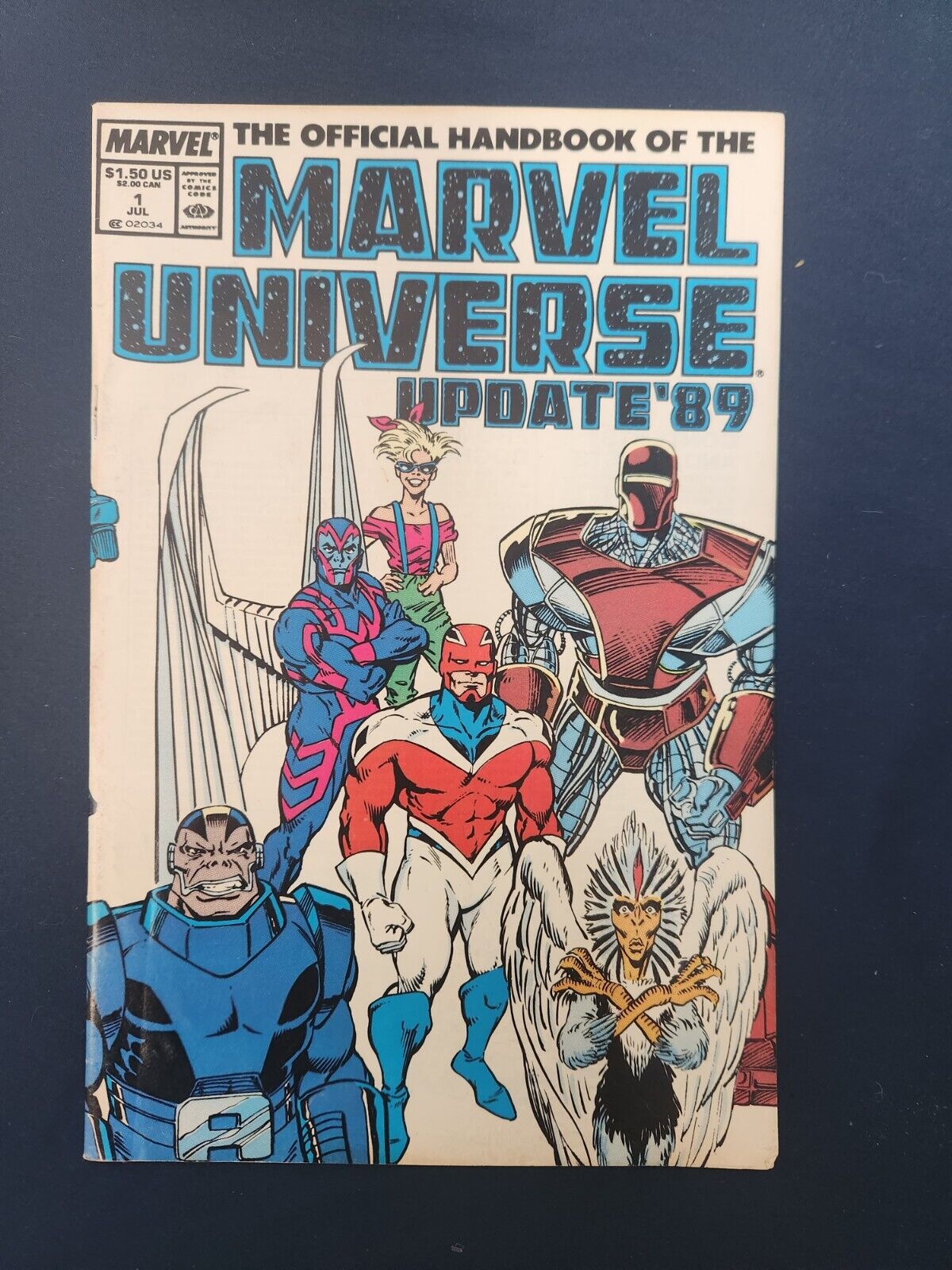 OFFICIAL HANDBOOK OF THE MARVEL UNIVERSE 1   Update '89. NM/M condition 
