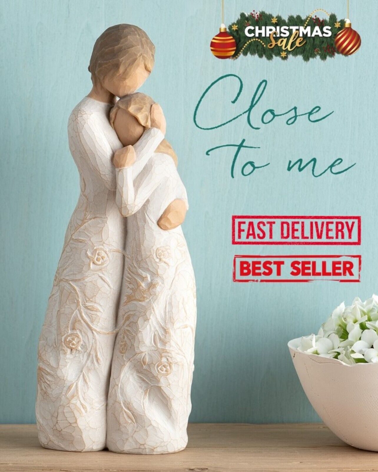 Willow Tree Collection Close to Me Mother's Day Gifts Mother & Daughter Figurine