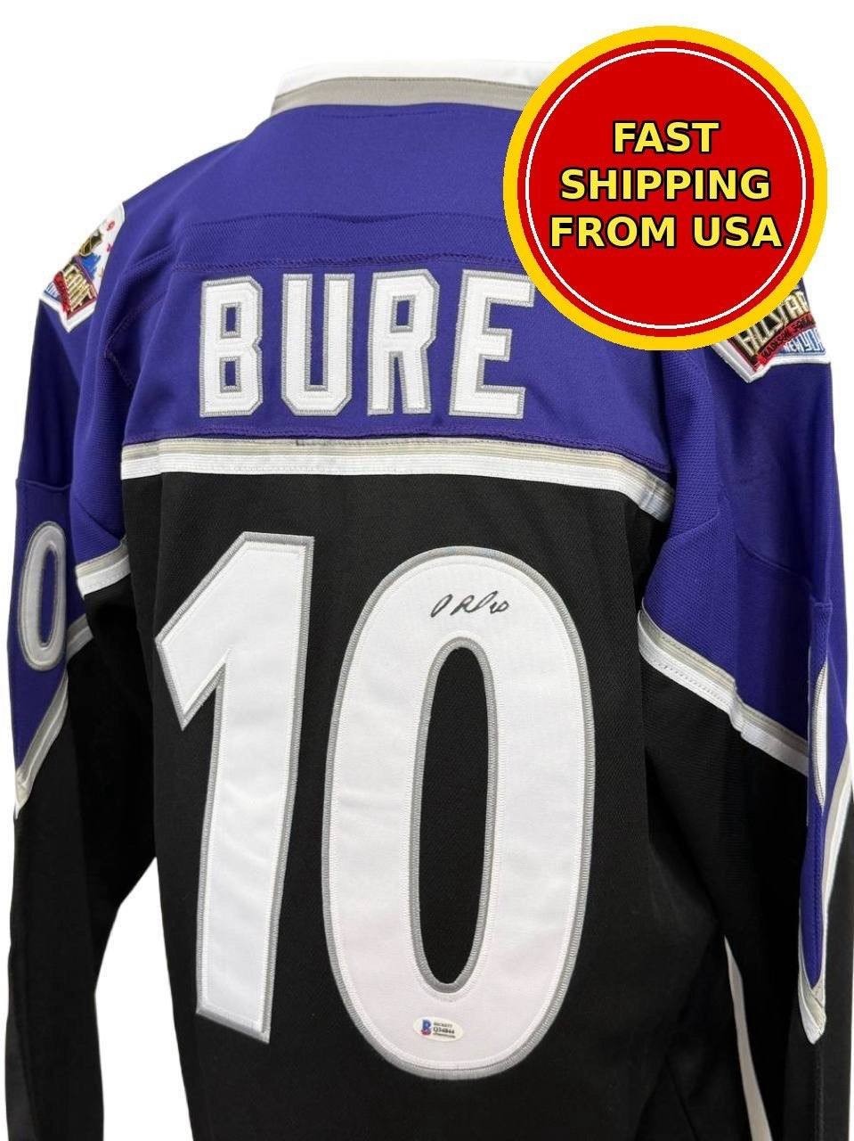 PAVEL BURE HAND SIGNED HOCKEY AUTHENTIC JEREEY WESTERN BAS COA